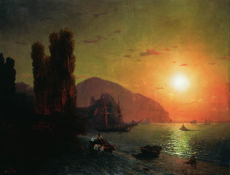 Crimean view. Ayu -Dag - 1865