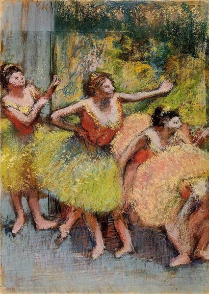 Gröna och gula dansare - 1904
