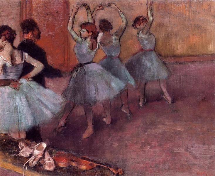 Celestial Dancers (repetition i dansstudien) - 1881