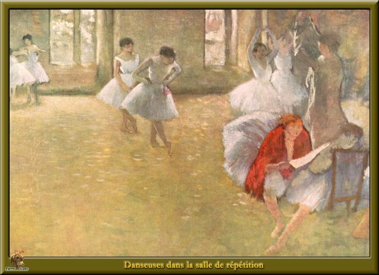 Tancerze w sali prób - 1895