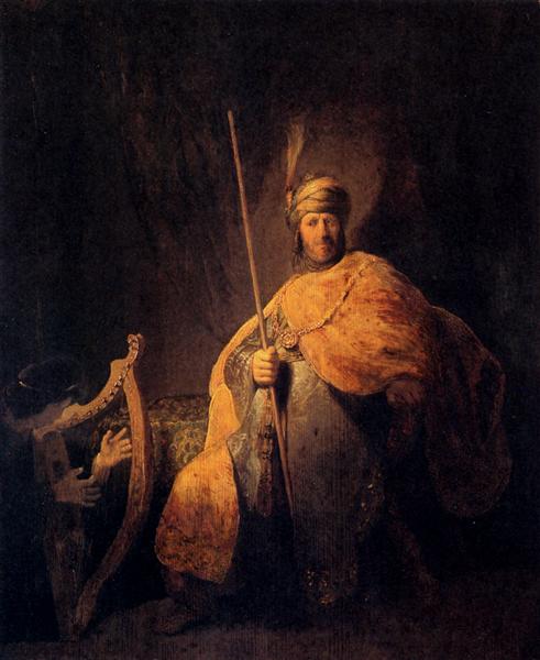 David Tocando El Arpa Para Saúl - 1629