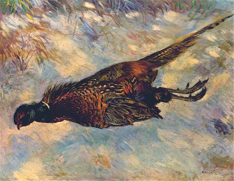 Faisan Mort Dans La Neige - 1879