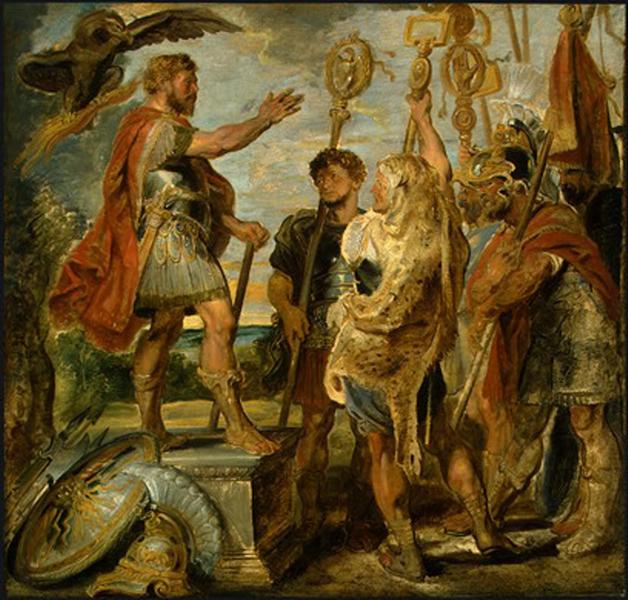 Decius Mus Addressing the Legions - 1616