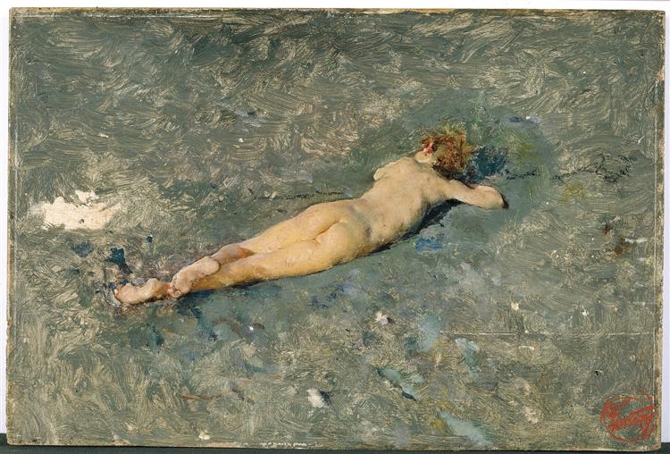 El Desnudo En La Playa De Portici - 1874