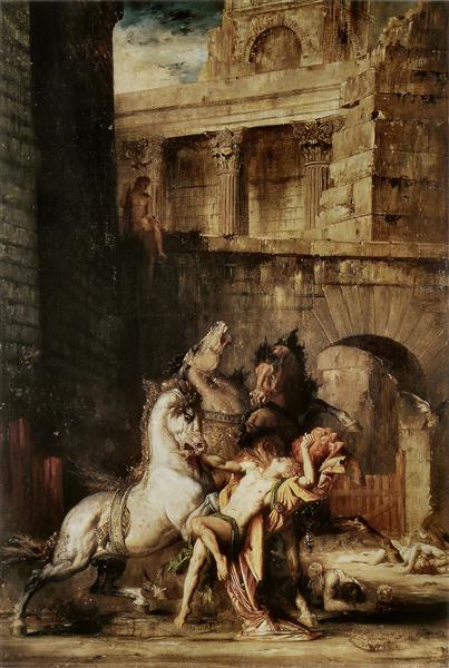 Diomedes, jotka hevoset syövät - 1865