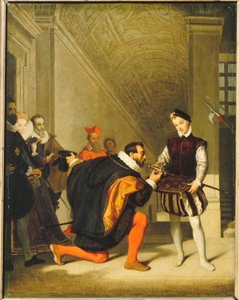 Don Pedro de Toledo Całowanie miecza Enrique IV - 1831