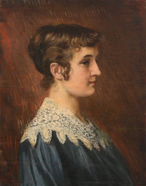 Portrait Of Maria Mihaylova-Marushka (Daughter Of Archaeologist Karel Škorpil) - 1915