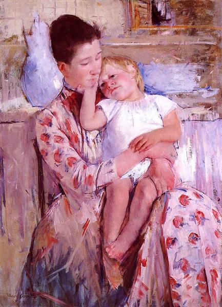 Emmie e seu filho - 1889