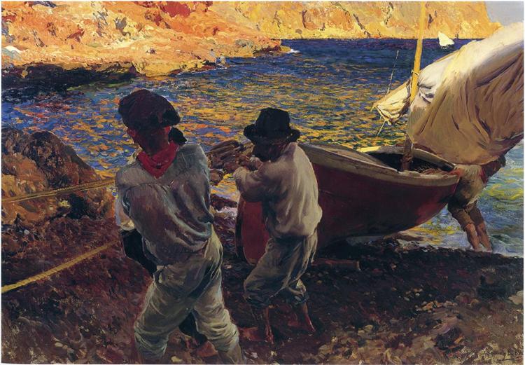 Einde van de dag - Jávea - 1900