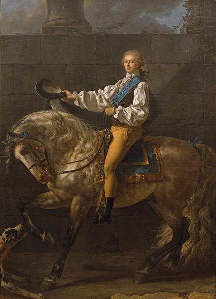 Stanislas Equestrian Portrait Kostka Potocki - 1781