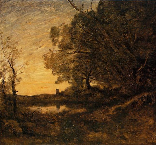Distant Evening Tower - 1865