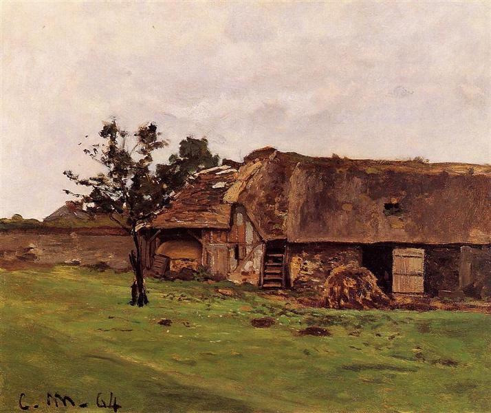 Farma poblíž Honfleur - 1864