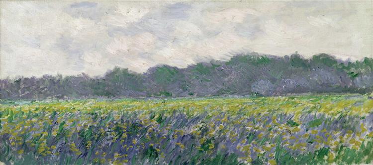 Giverny'de Sarı Lirios Field - 1887