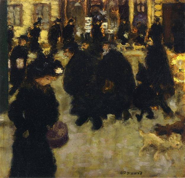 Figures on the street - 1894