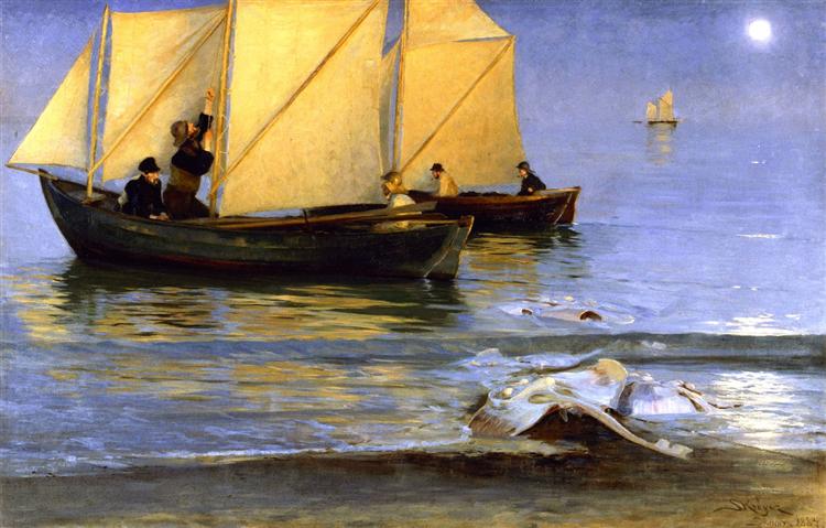 Bateaux de pêche - 1884