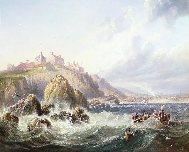 Barche da pesca davanti alla Scozia di John Wilson Carmichael