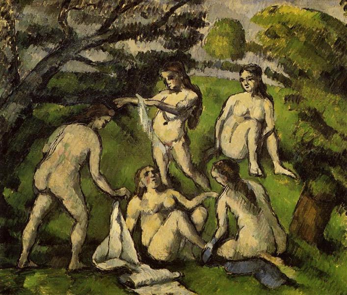 Pět bañistů - 1878