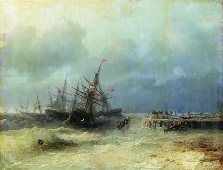 Fliehen aus dem Sturm - 1872