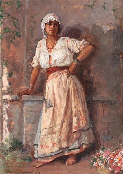 Blomsterpige - 1917