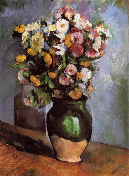 Fleurs dans un olive - 1880