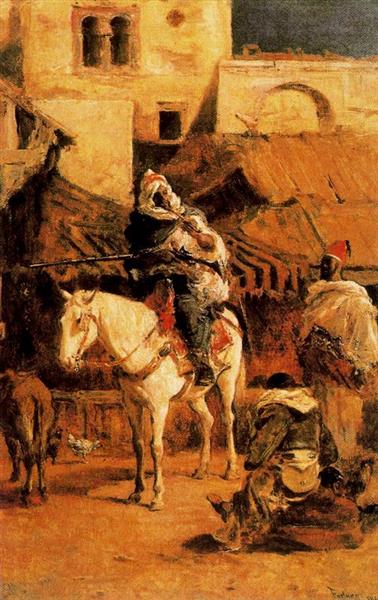 Caballero Árabe En Tánger - 1867