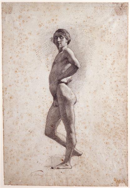 Perfil Masculino Desnudo - 1860