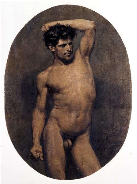 Homme nu - un combattant