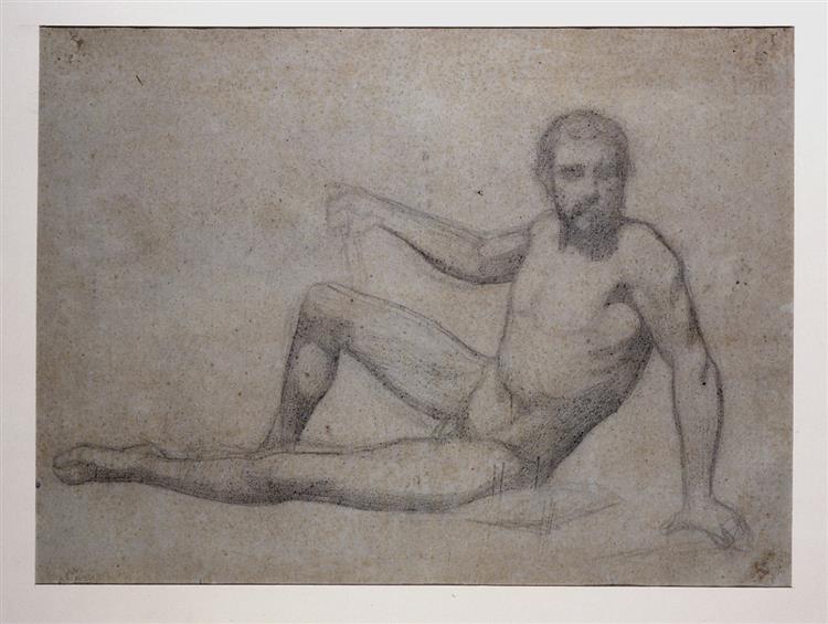 Hombre Desnudo Acostado
