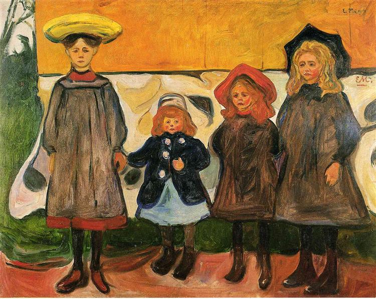 Quattro ragazze ad Arsgardstrand - 1903