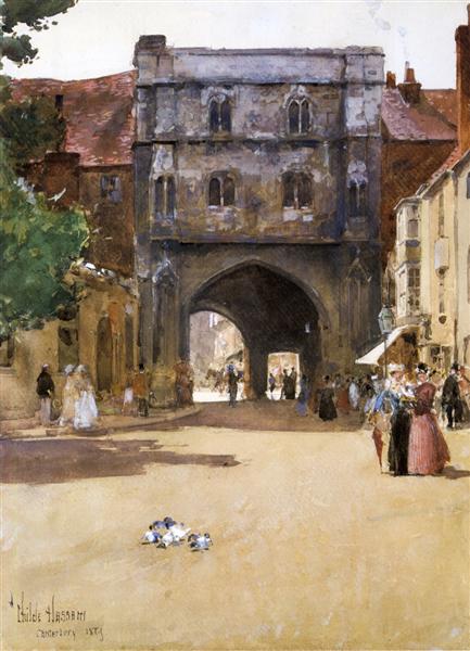 Porte d'entrée à Canterbury - 1889