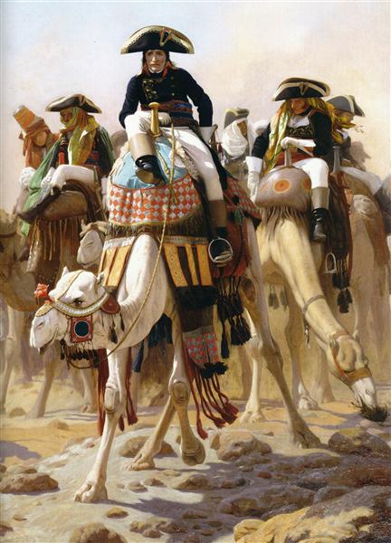 Generale Bonaparte con il suo personale generale in Egitto - 1863