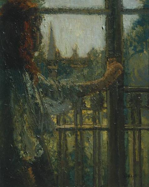 Mädchen in einem Fenster - Little Rachel - 1907