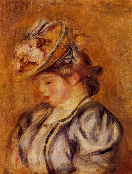 Mädchen mit Blumenhut - 1908