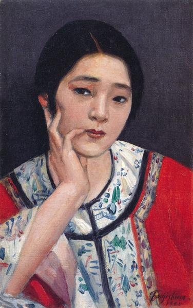 Fille en robe chinoise