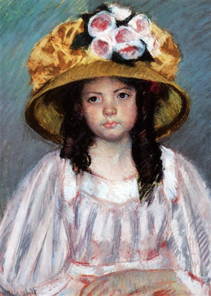 Menina com chapéu grande - 1908
