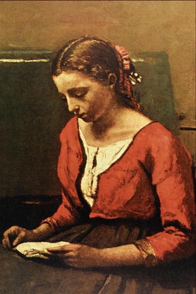 Čtení dívky - 1850