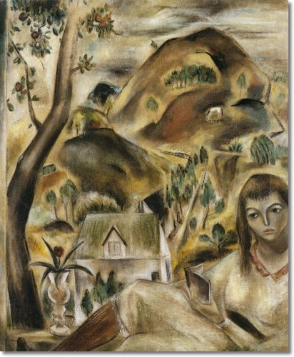 Dívka čte v okně - 1921