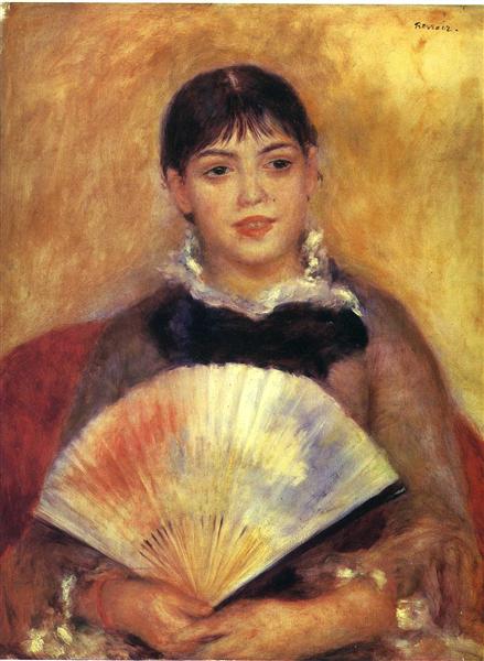 La Muchacha Del Abanico (Alphonsine Fournaise) - 1880