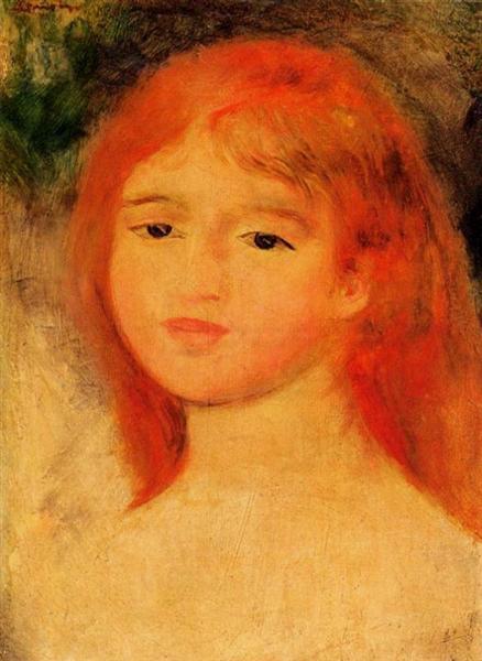 Ragazza con capelli castani rossastri - 1882