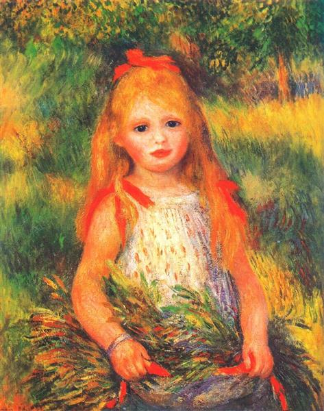 Mädchen mit Blumen - 1888