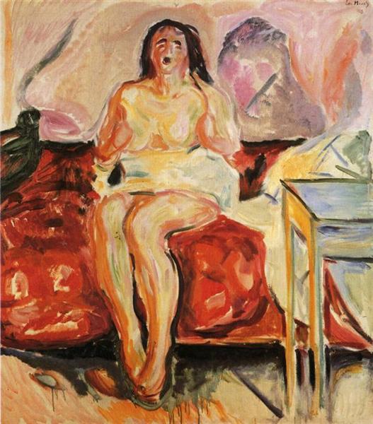 Fille bâillonnant - 1913