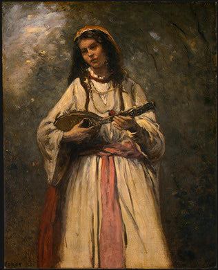 Gypsy med Mandolina - 1875