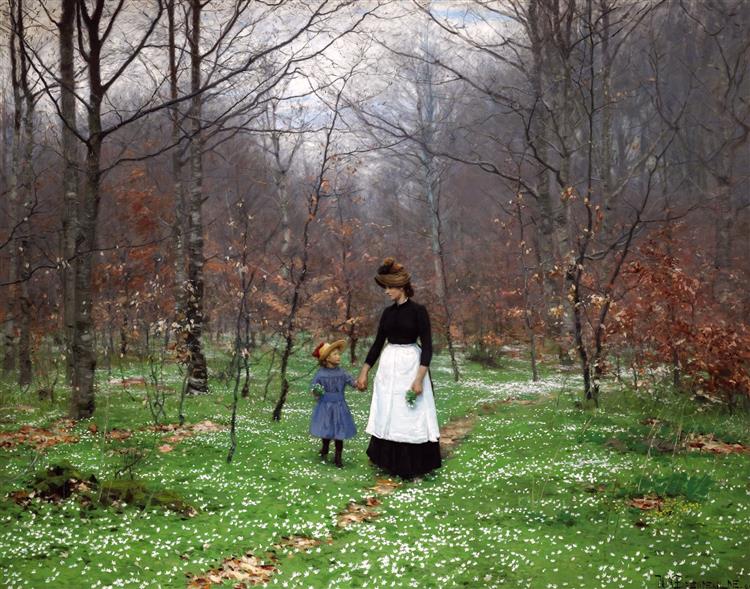 Primavera; Las Primeras Anémonas - 1889