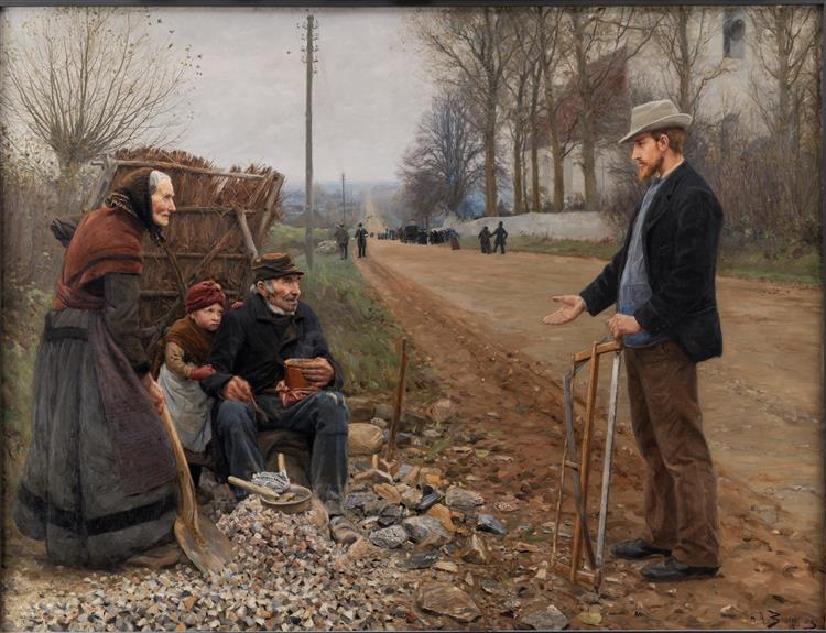 People on a way - 1893