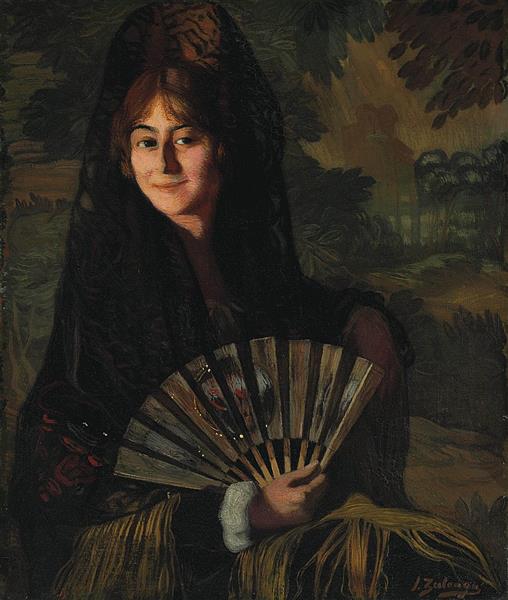 Senhora com fã