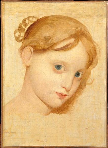 Tête d'une blonde aux yeux bleus (Laure-Zoega)