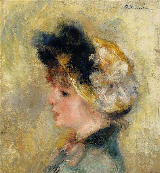 Kopf einer jungen Frau - 1878