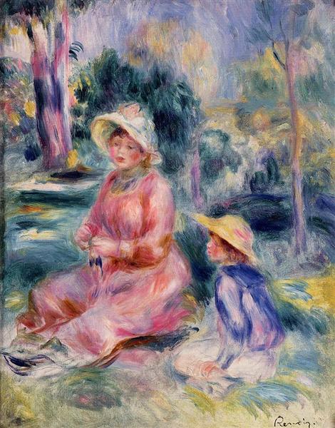 Giovane donna Head (Red Hat) - 1890