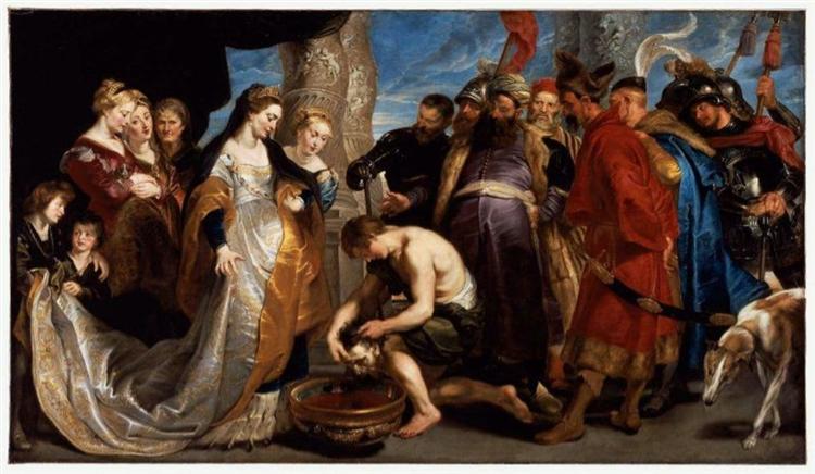 Ciro Head ført til dronning Tomyris - 1623