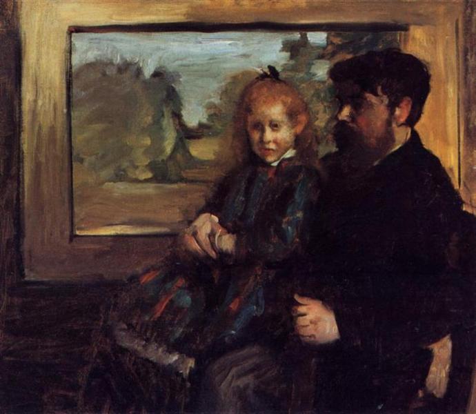 Henri Rourt e sua figlia Helene - 1872